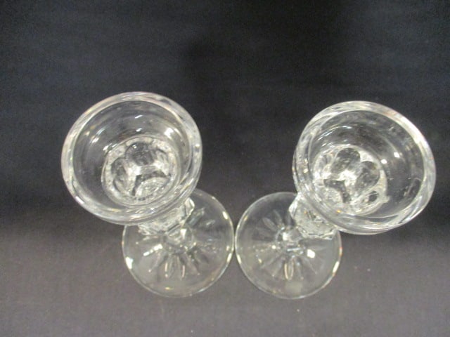 Pair of Rogaska Crystal Candle Sticks - 3