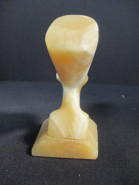 Carved Alabaster Nefertiti Paperweight - 3