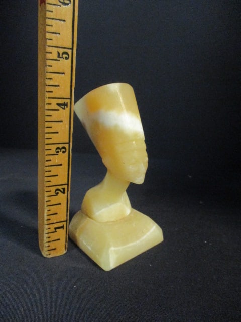 Carved Alabaster Nefertiti Paperweight - 5