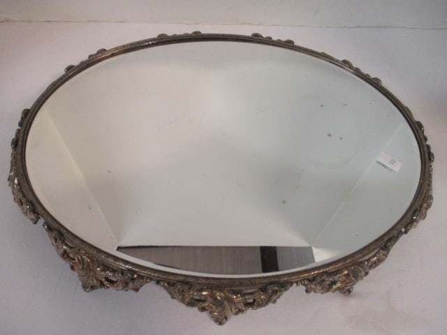 Silverplated Vanity Mirror Tray - 2