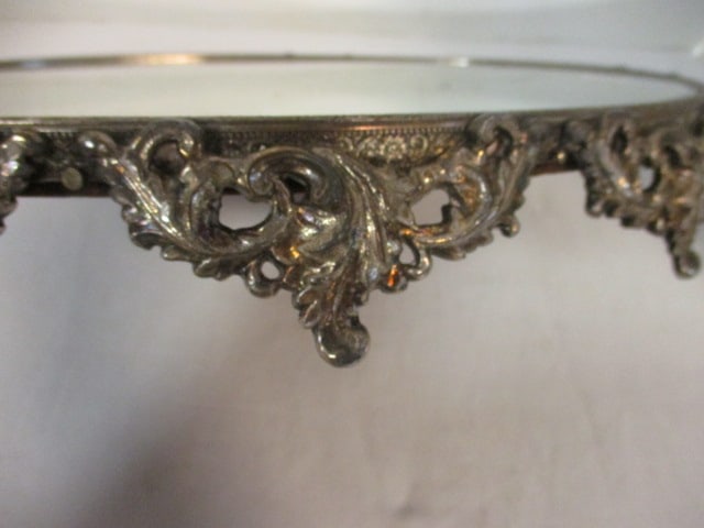 Silverplated Vanity Mirror Tray - 3