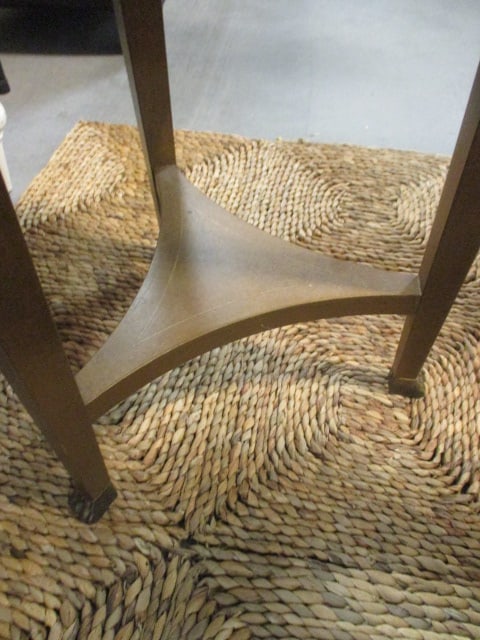 Neoclassical Design Tiered Accent Table with Figure Head Accents - 4