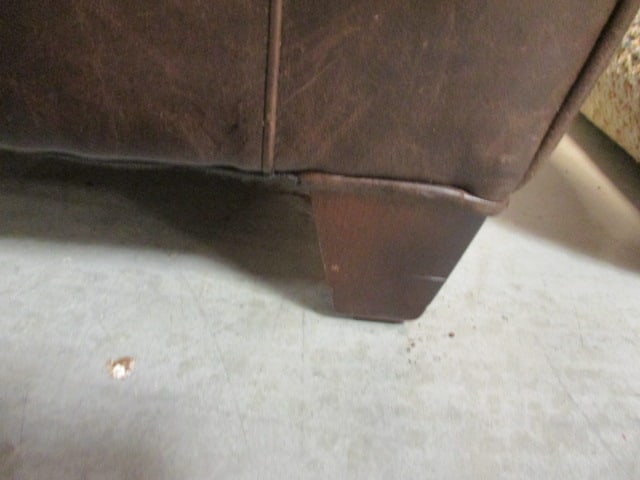 Pottery Barn by Michell Gold & Bob Williams Faux Leather Ottoman - 2