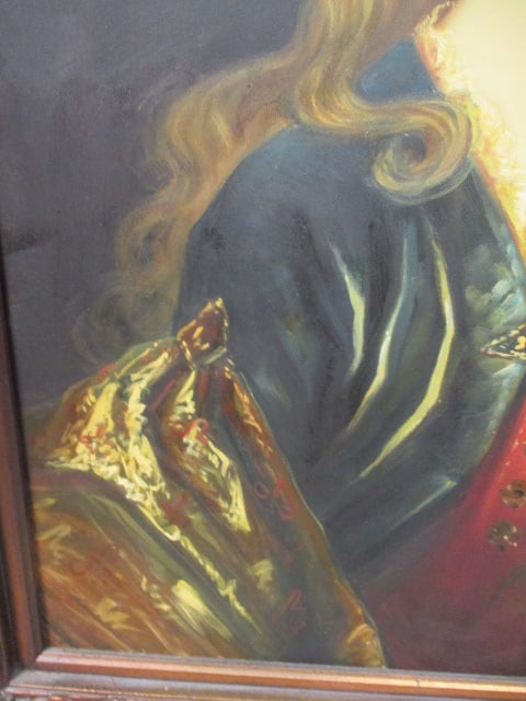 Rococo Revival Portrait of French Court Aristocratic Lady Painting - 3