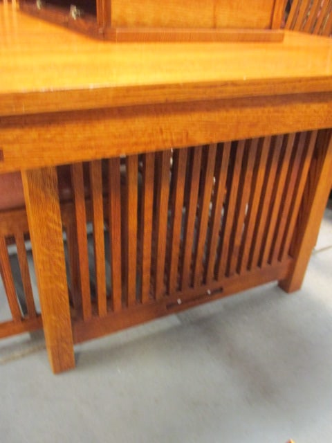 CS Creations Oak Arts & Craft Mission Style Dining Set - 3