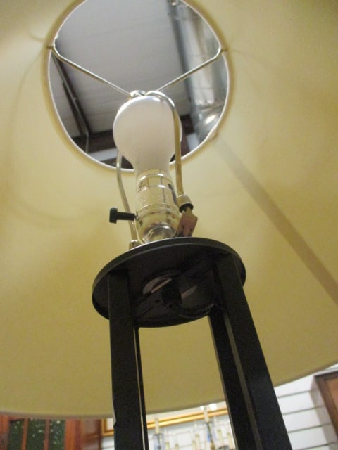 Black Metal Arts & Craft Style Floor Lamp - 4