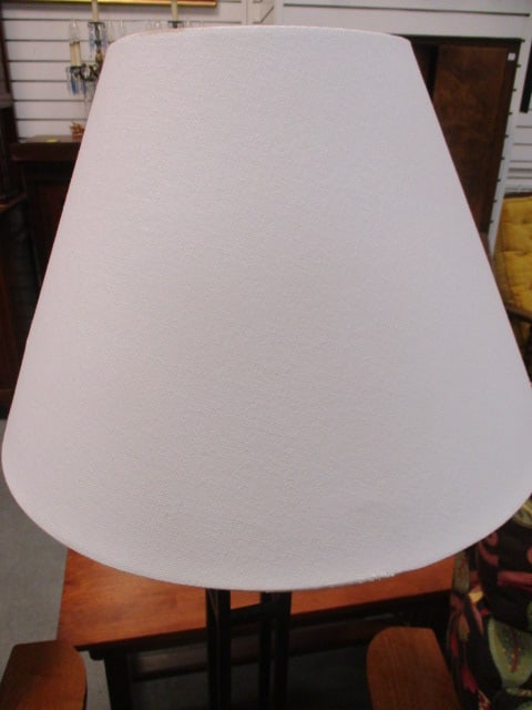 Black Metal Arts & Craft Style Floor Lamp - 5