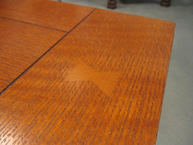 Oak Arts & Craft Mission Style Tiered End Table - 5
