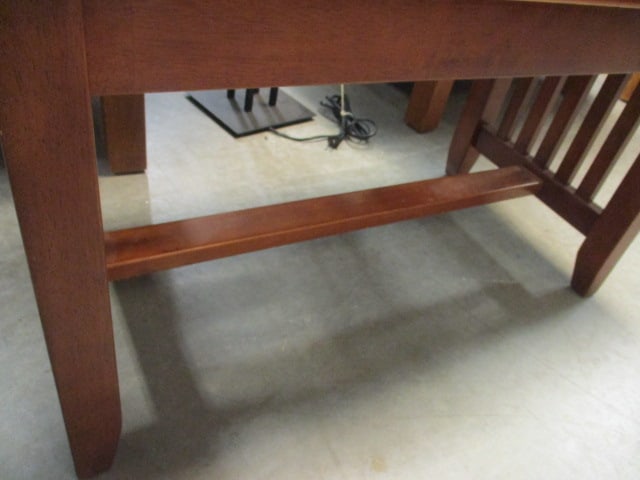 Solid Wood Arts & Craft Mission Style Coffee Table - 3