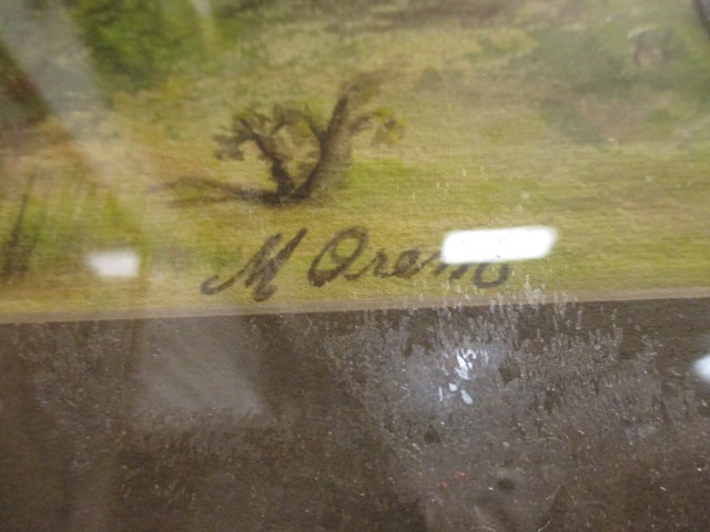 M. Orem Signed Original Desert Landscape Watercolor - 4