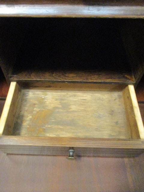 Antique English Fall Front Secretary Desk - 7