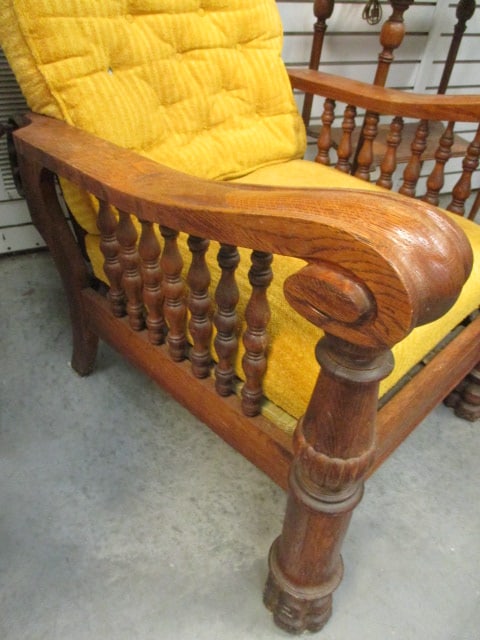Antique Victorian Eastlake Influenced Platform Lounge Chair - 2