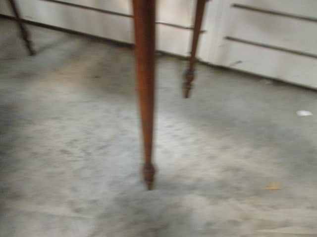 Signed French Art Nouveau Inlaid Floral Design Tiered Side Table - 6