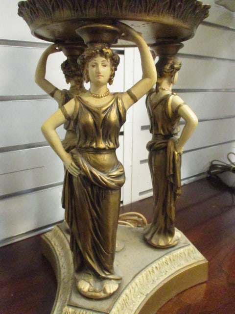 Neoclassical Female Figural Lamp Base - 2