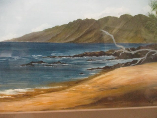 Julie Taylor Ellingboe Print of Watercolor Sea Shore Landscape - 4