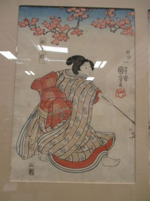 Vintage Signed Original Framed Japanese Geisha Woodblock Prints - 2