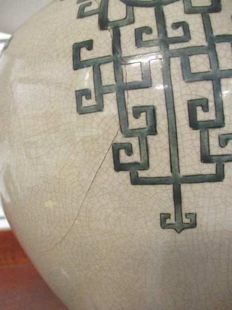 Asian Inspired Porcelain Ginger Jar Table Lamp - 3