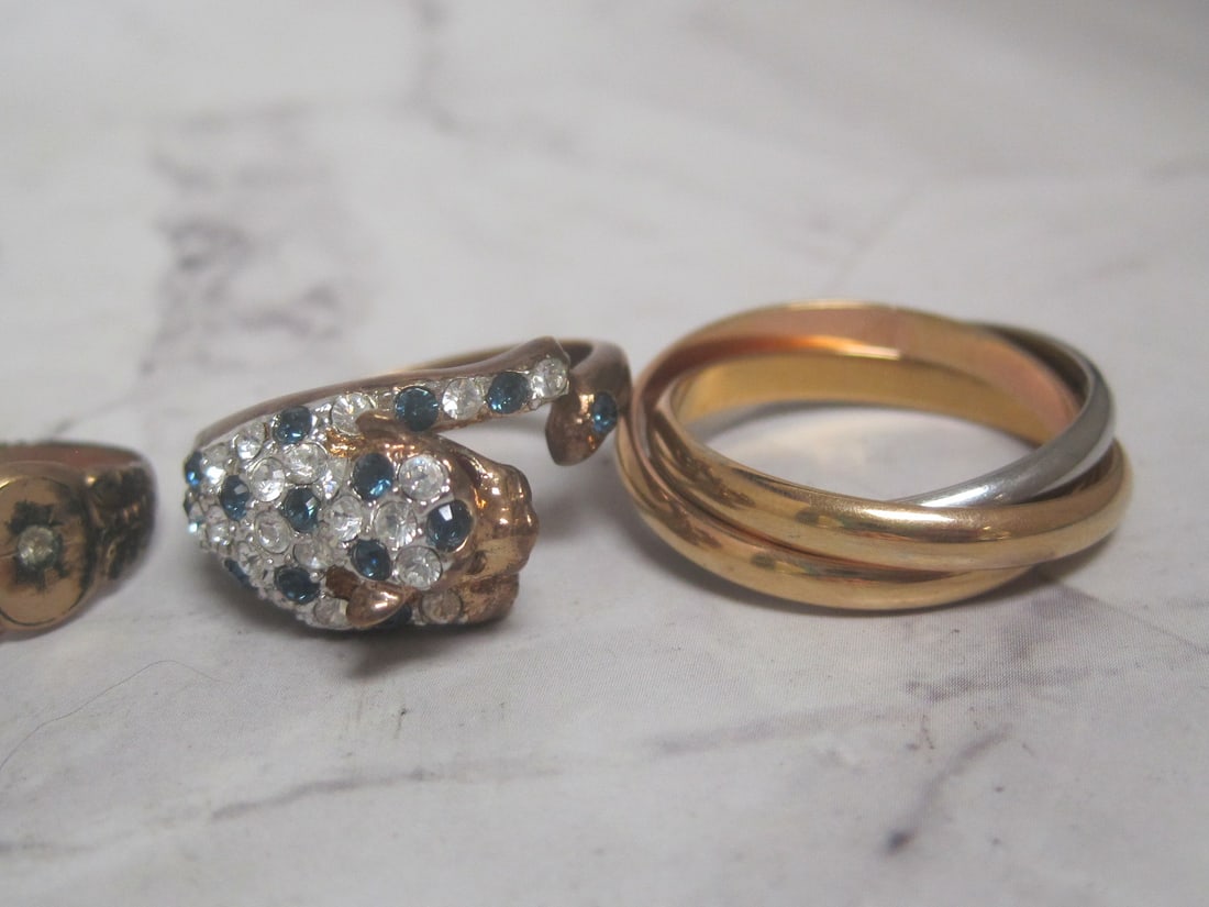 Six Gold Filled Rings/ Settings - 4