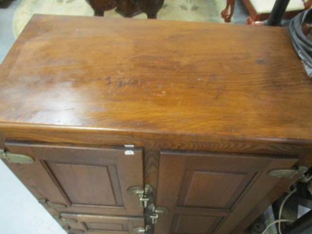 Vintage Niagara Refrigerator Heinz & Munschauer Oak Icebox - 2