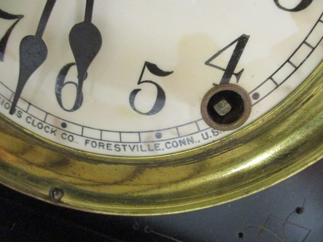 Antique Ebonized Sessions Clock Co. Pillar and Scroll Mantle Clock - 5