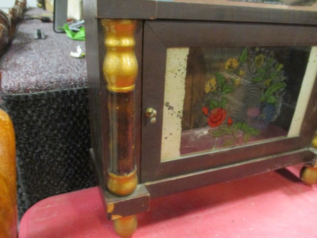 Antique Birge & Peck Federal Style Pillar and Scroll 8 Day Shelf Clock - 6