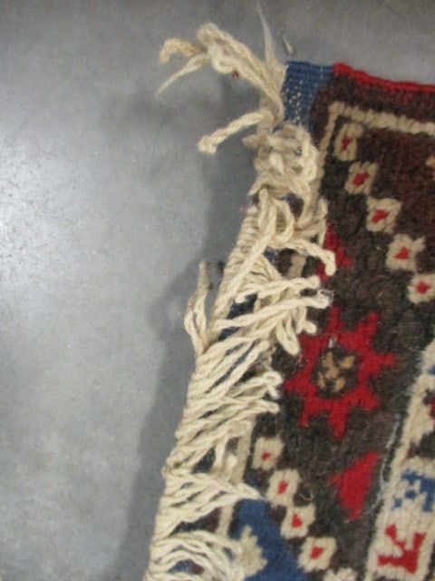 Vintage Hand Knotted Caucasian Kazak Style Geometric Design Runner - 3