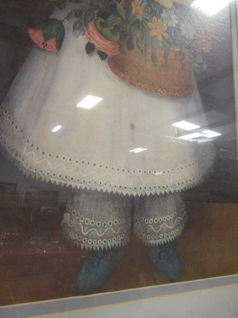 Print of "Girl with Basket of Flowers" by Hedgerow House - 3