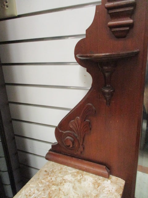 Antique Victorian Eastlake Vanity with Beveled Mirror - 3