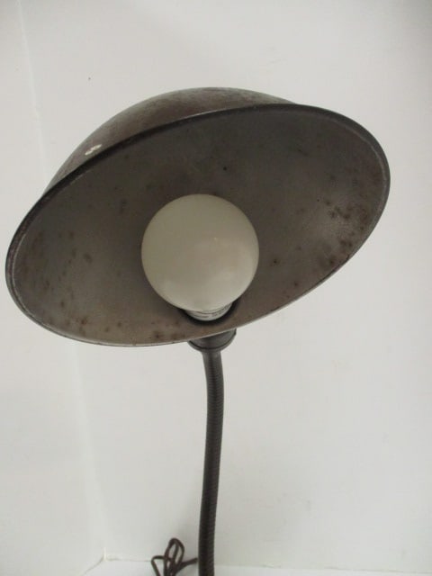 Vintage Art Nouveau Style Goose Neck Desk Lamp - 4