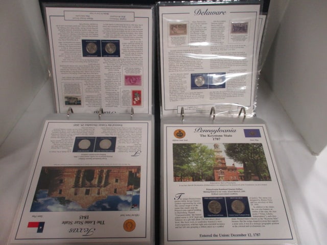 Complete 2 Volume Statehood Quarter Collection Set in Storybook Albums - 4