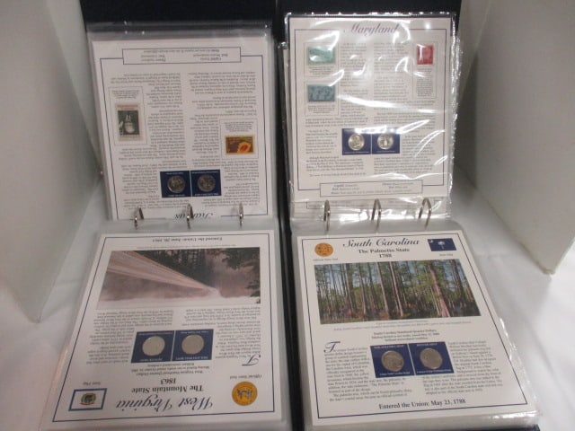 Complete 2 Volume Statehood Quarter Collection Set in Storybook Albums - 5