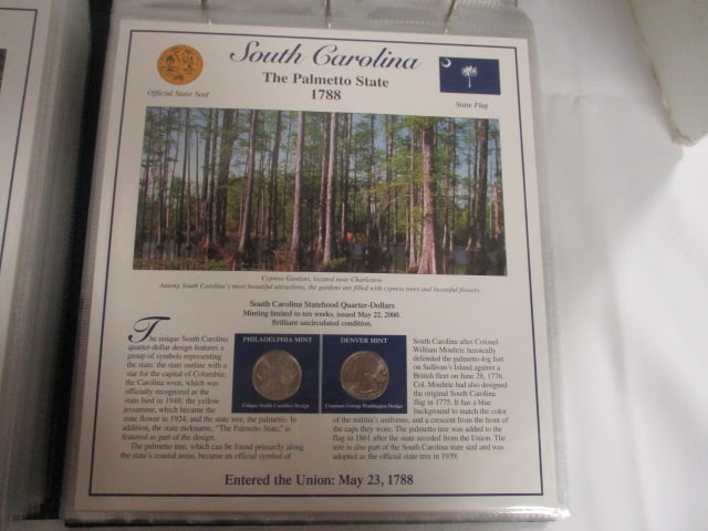 Complete 2 Volume Statehood Quarter Collection Set in Storybook Albums - 6