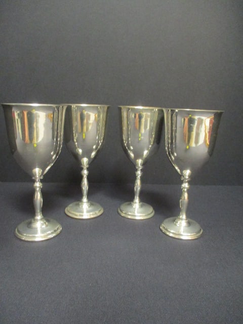 Four Silverplate Goblets (1 of 5)