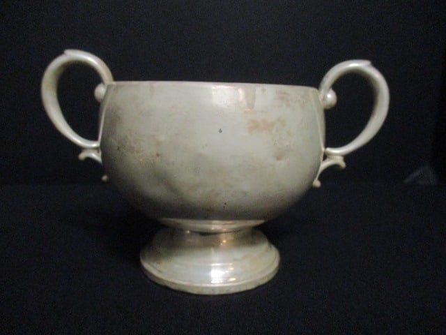 Hamilton Weighted Sterling Sugar Bowl and Empire Weighted Sterling Candle Holder - 2