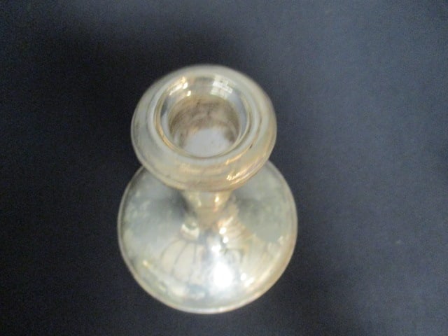 Hamilton Weighted Sterling Sugar Bowl and Empire Weighted Sterling Candle Holder - 6