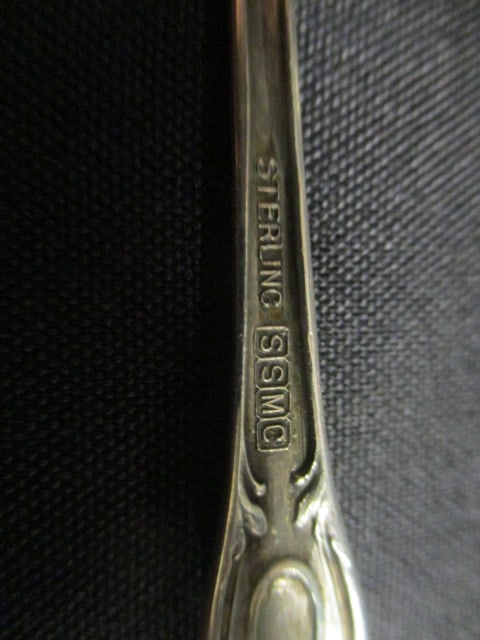 Pair of S. Kirk & Sons Sterling Tongs and Sterling Relish Fork - 4