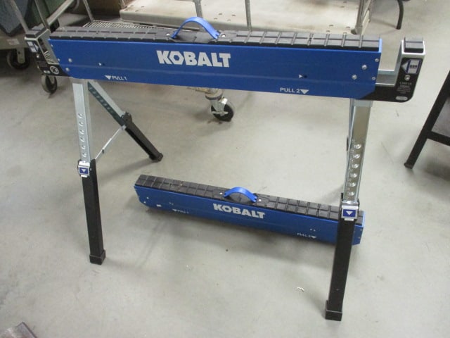 Pair of Kobalt Heavy Duty Metal Folding Saw Horses (1 of 4)