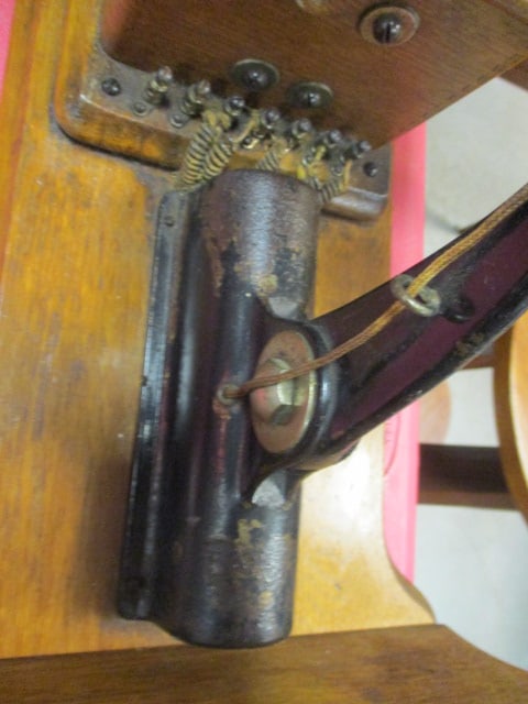 Antique Western Electric Co. Oak Double Box Hand Crank Wall Telephone - 2