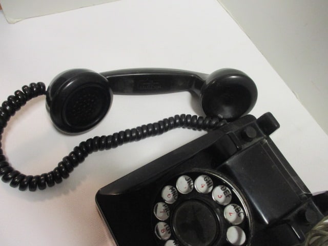 Antique Bell System by Western Electric Black Bakelite Rotary Dial Desk Phone - 2