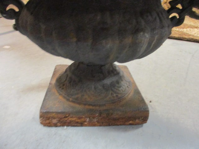 Cast Metal Urn Planter - 4
