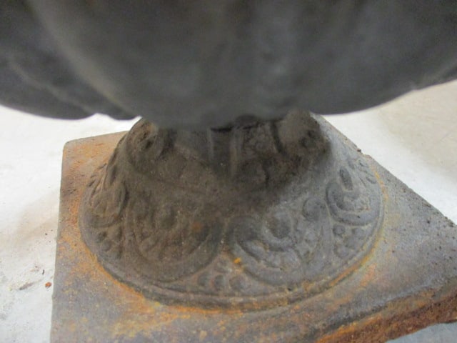 Cast Metal Urn Planter - 7