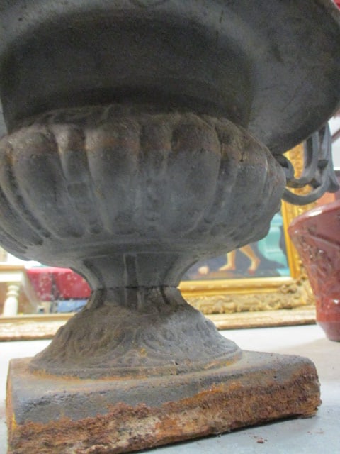 Cast Metal Urn Planter - 8