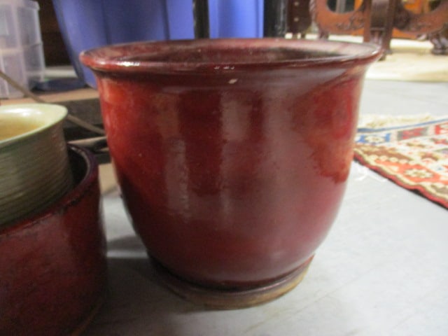 Four Glazed Planter/Pots - 10