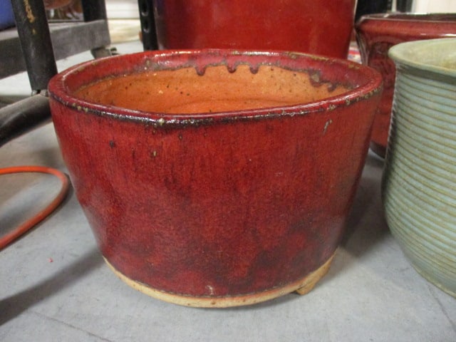 Four Glazed Planter/Pots - 2