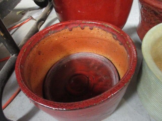 Four Glazed Planter/Pots - 3
