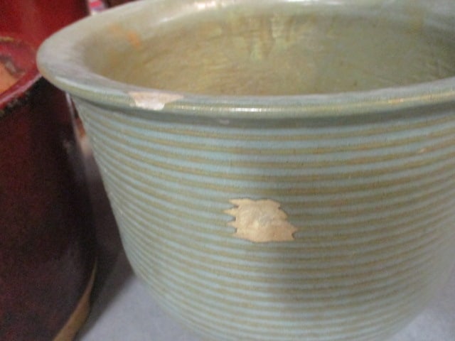 Four Glazed Planter/Pots - 6