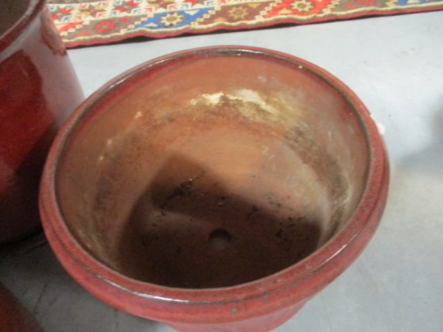 Four Glazed Planter/Pots - 8