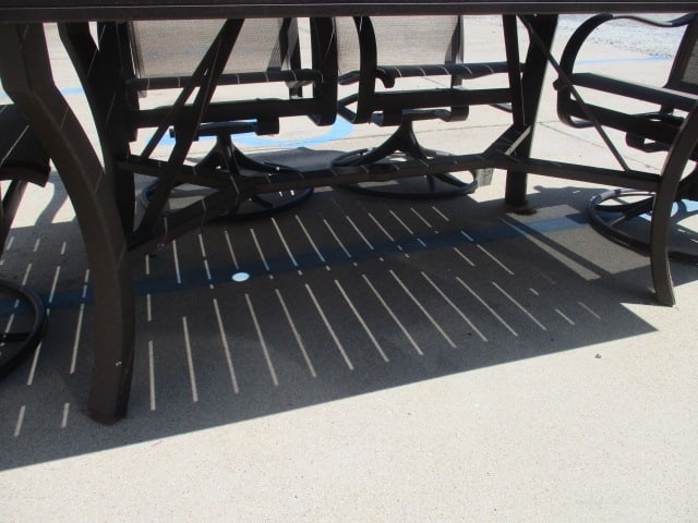 Tropitone Bronzed Metal Frame Patio Set - 6