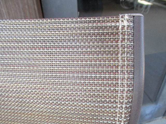 Pair of Tropitone Bronzed Metal Frame Armchairs and Round Side Table - 7