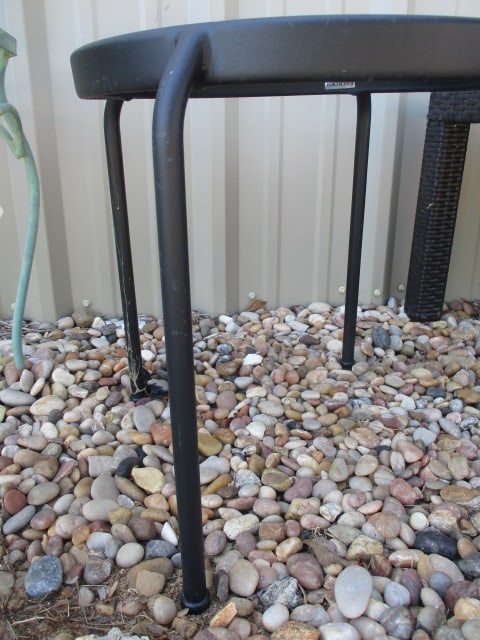 Round Black Metal Mesh Side Table - 3